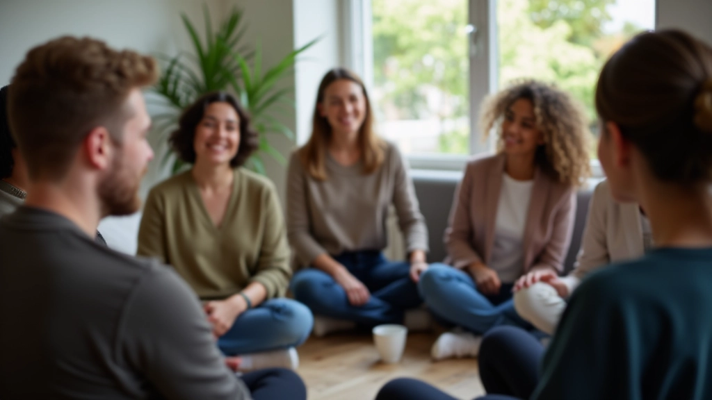 Skupina účastníků během workshopu o rozpoznávání stresu