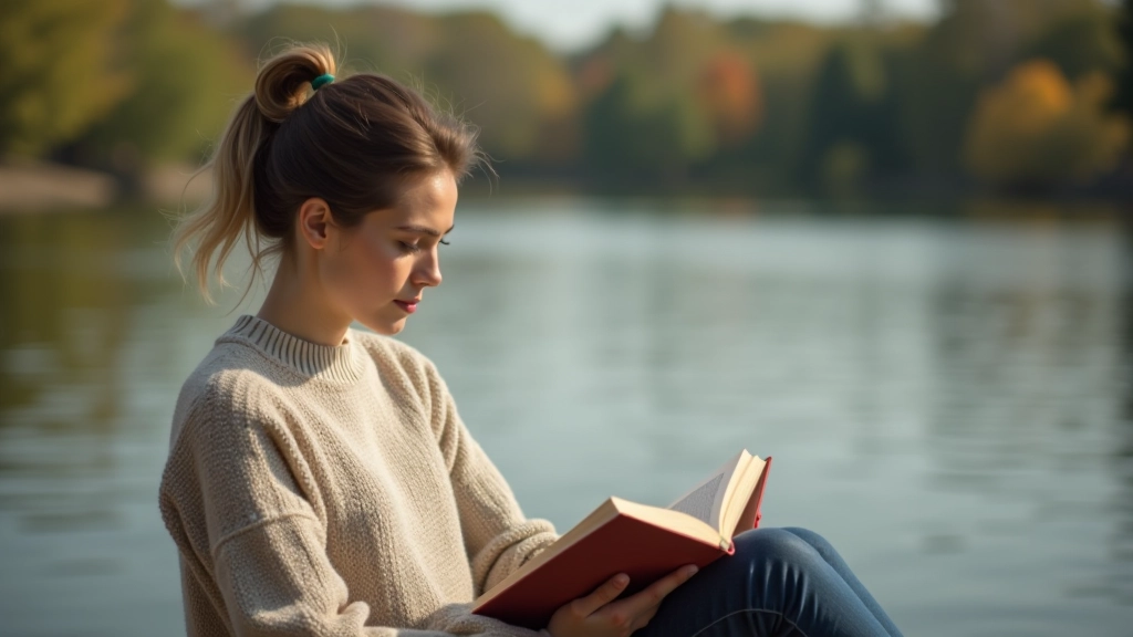 Žena si užívá víkendového odpočinku v přírodě